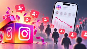 Отписки после гива Instagram по дням